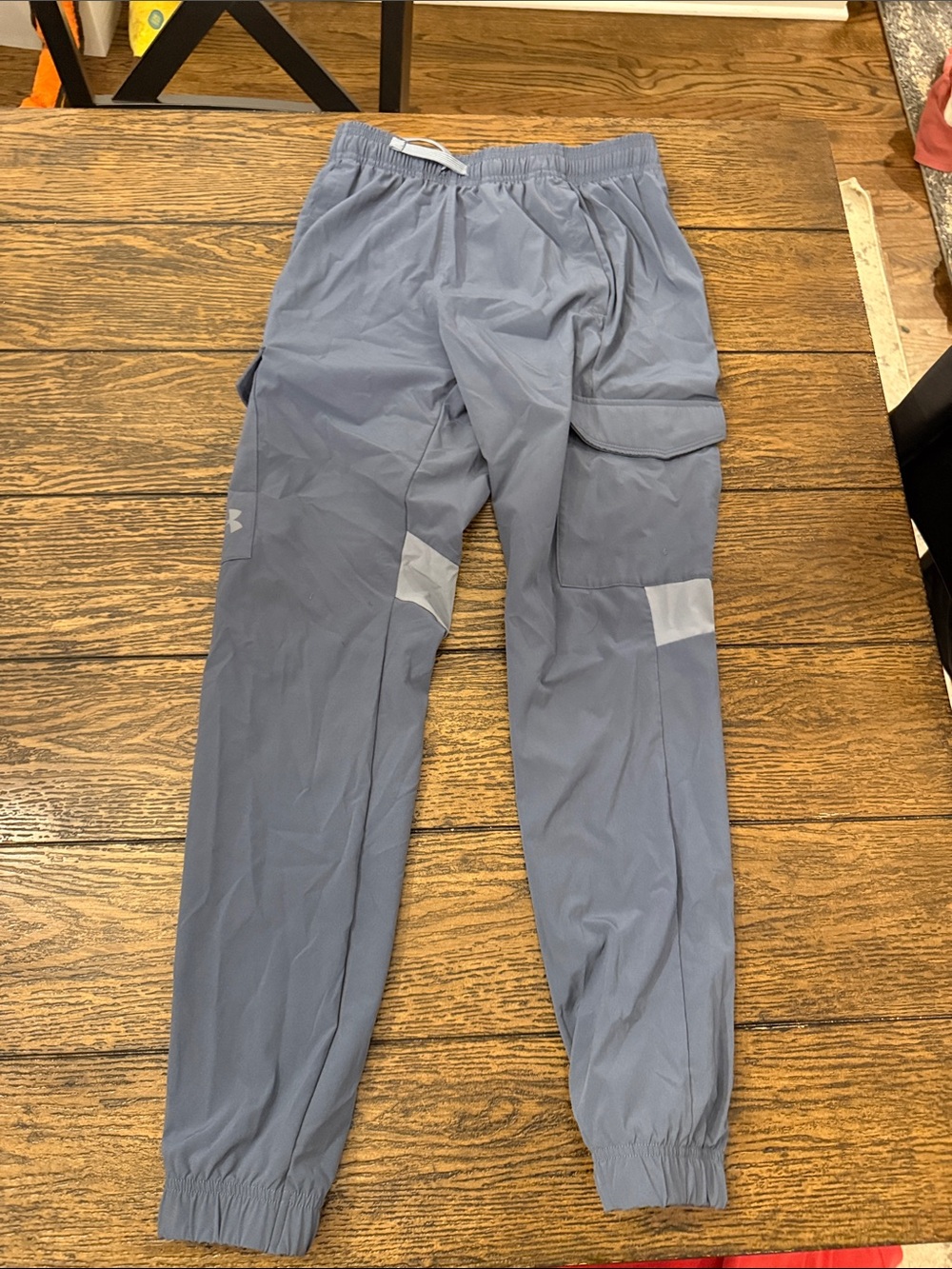 Under Armour Kids Slate Gray Cargo Joggers with Reflective Panels